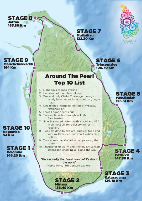 Around the pearl | Riding Map
